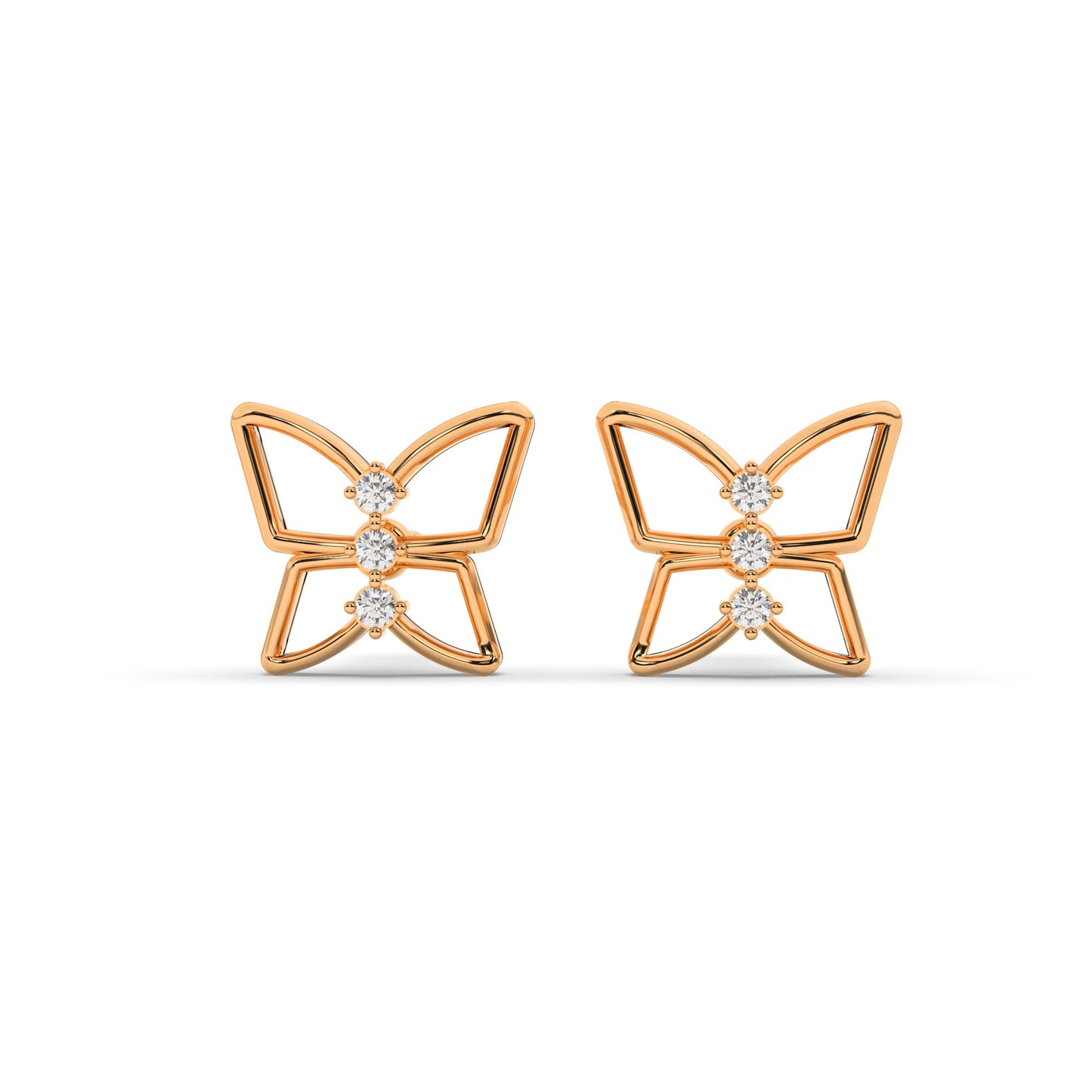 Gilded Gardenia Earrings 18K