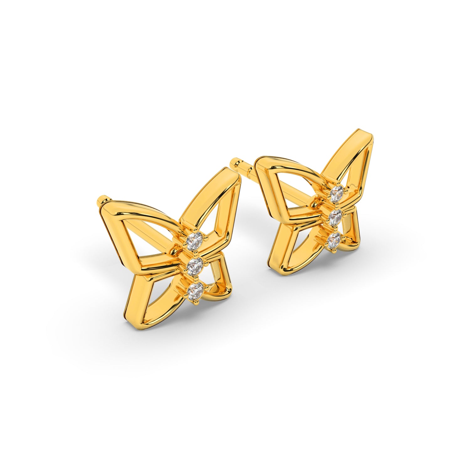 Gilded Gardenia Earrings 18K