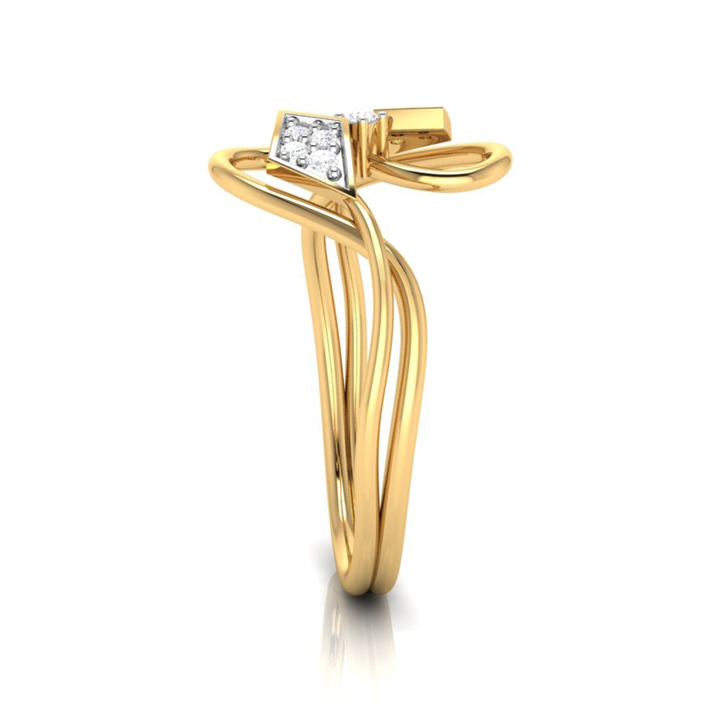 Diamond Dewfall Drift 14Kt Diamond Ring