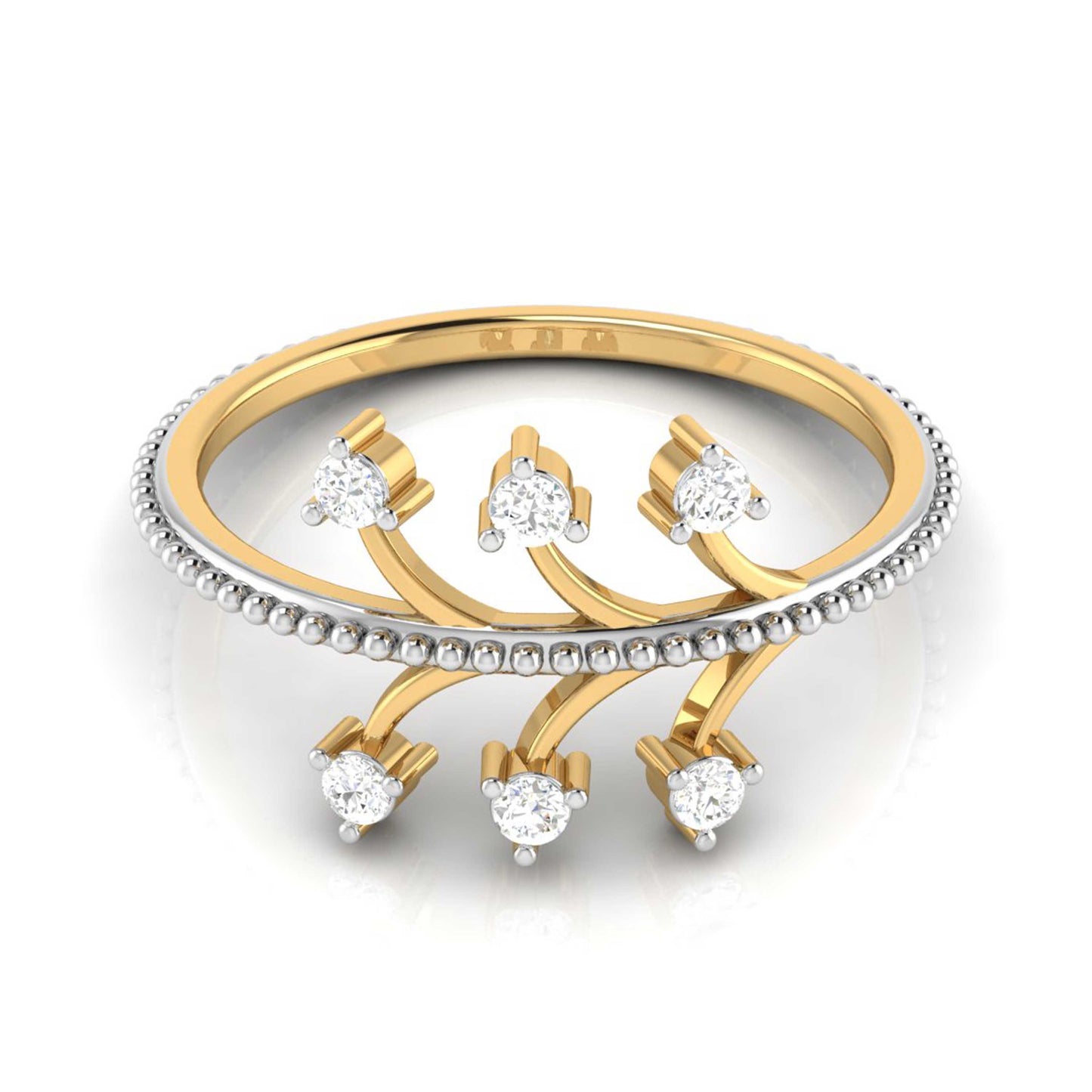 Radiant Rhapsody Resonance 14Kt Diamond Ring