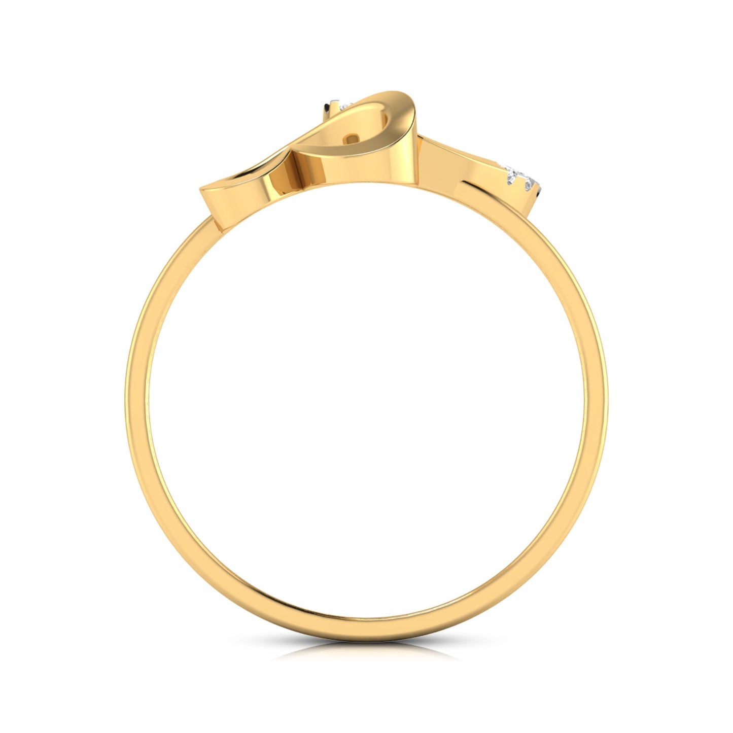 Gilded Grace Gratitude 14Kt Diamond Ring