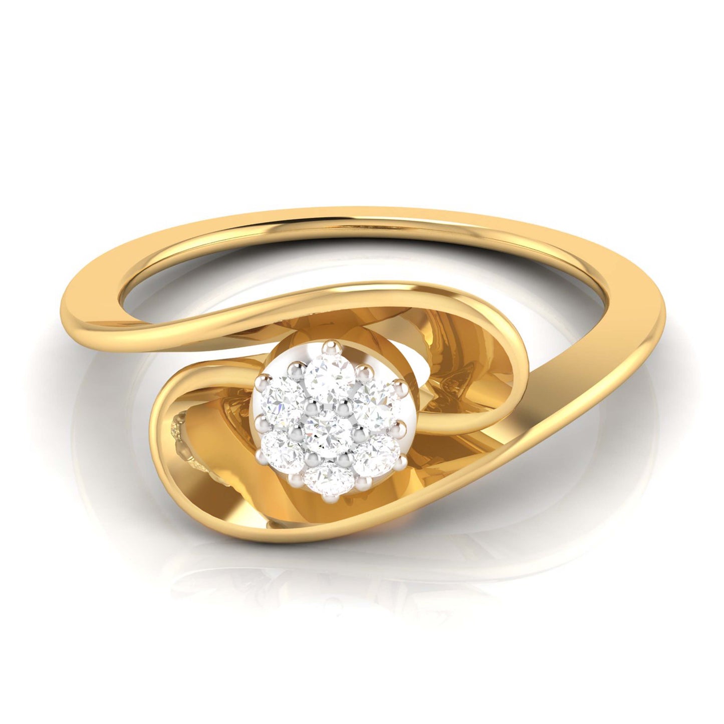 Enchanted Echo Elegance 18Kt Diamond Ring