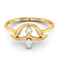 Radiant Raindrop 14Kt Diamond Ring