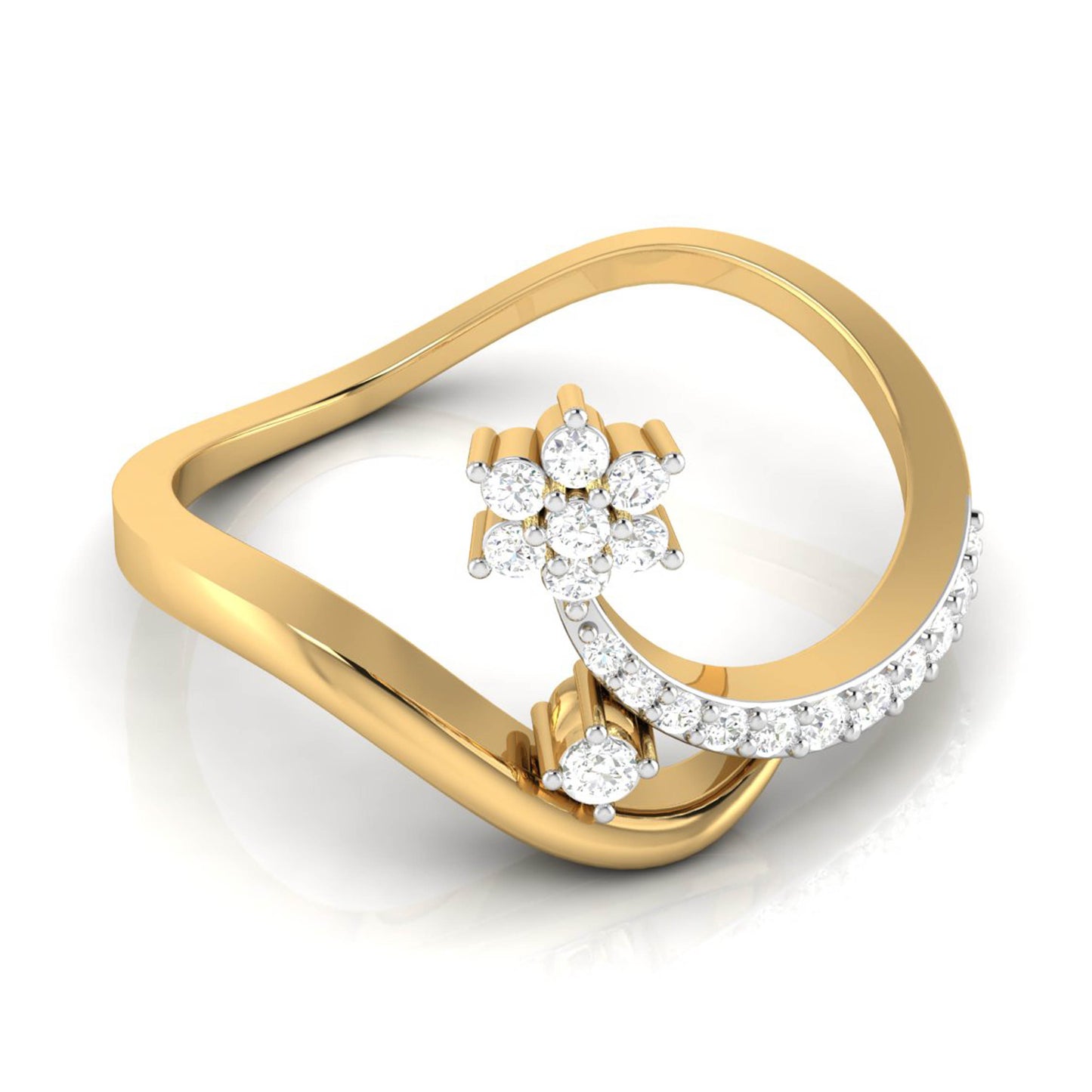 Whispering Waters 14Kt Diamond Ring