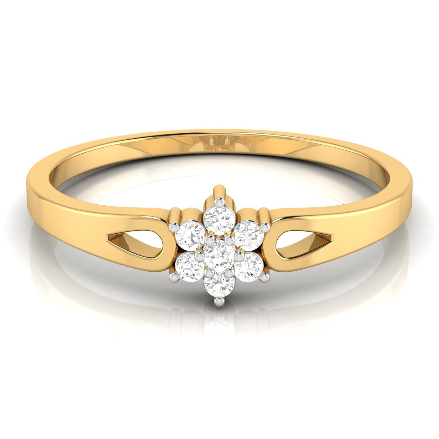 Prismatic 14Kt Diamond Ring