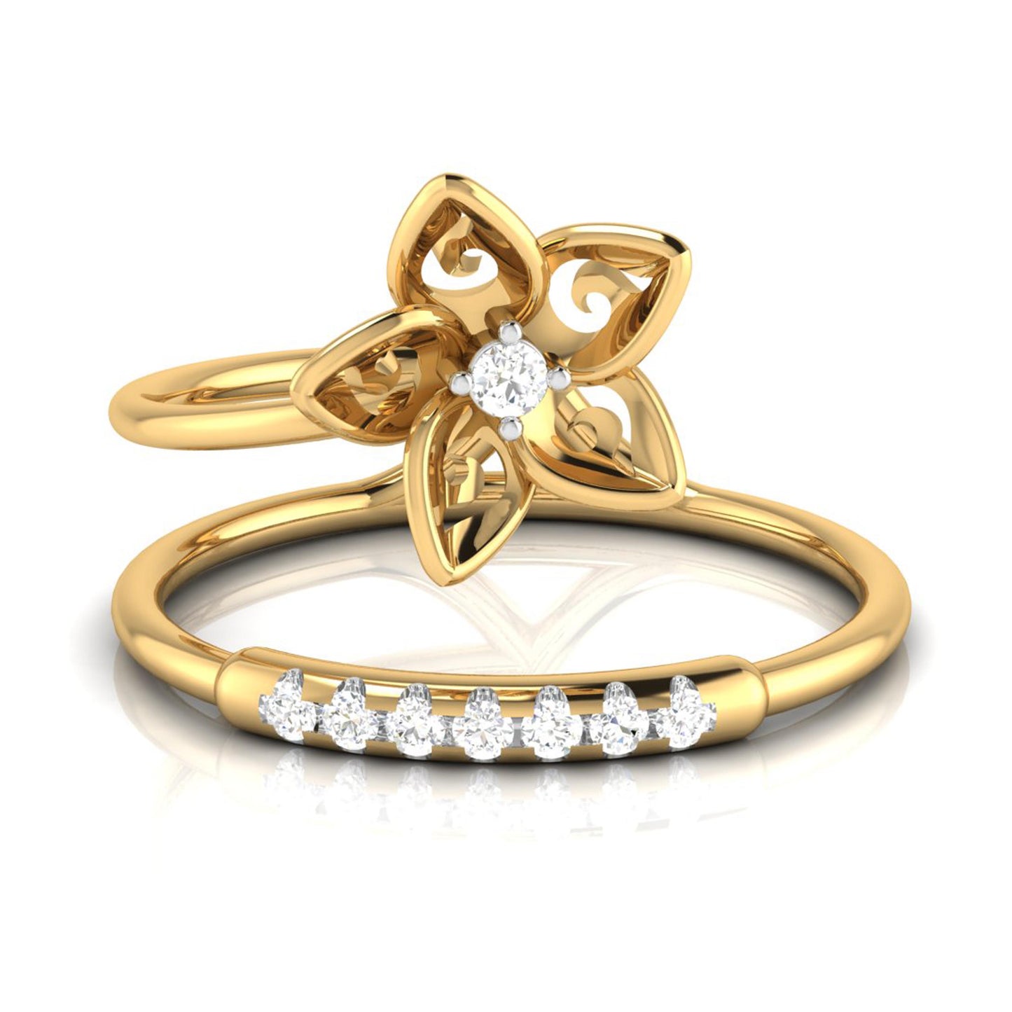 Celestial Serendipity 14Kt Diamond Ring