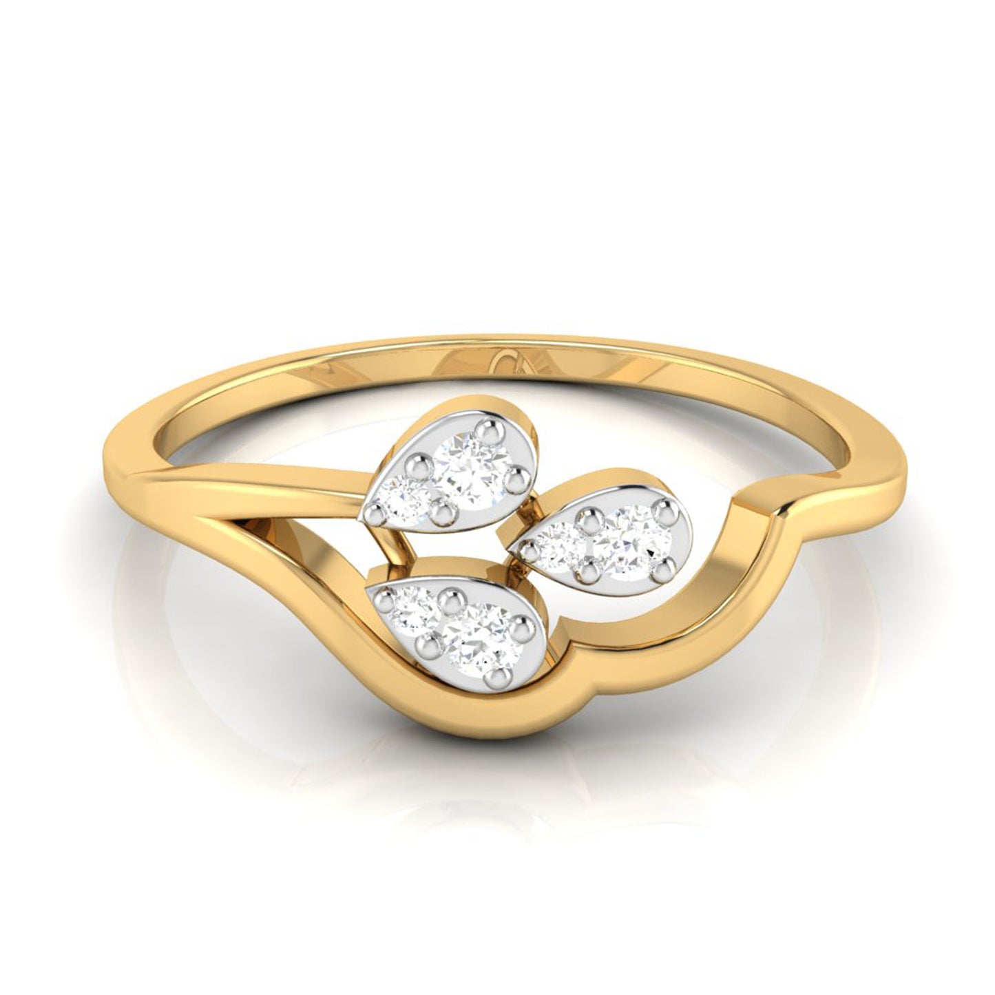 Gilded Grace Grandeur 14Kt Diamond Ring