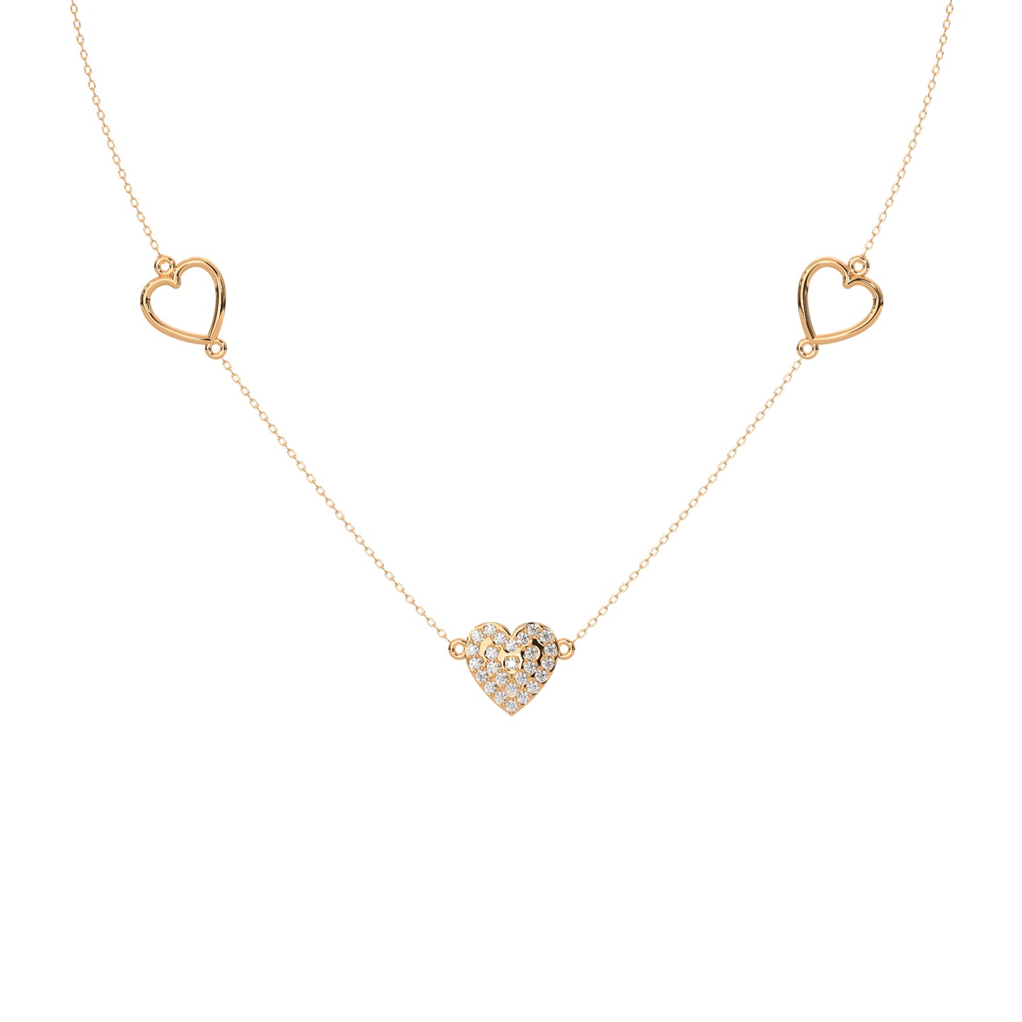 Radiant Reflection Diamond Necklace