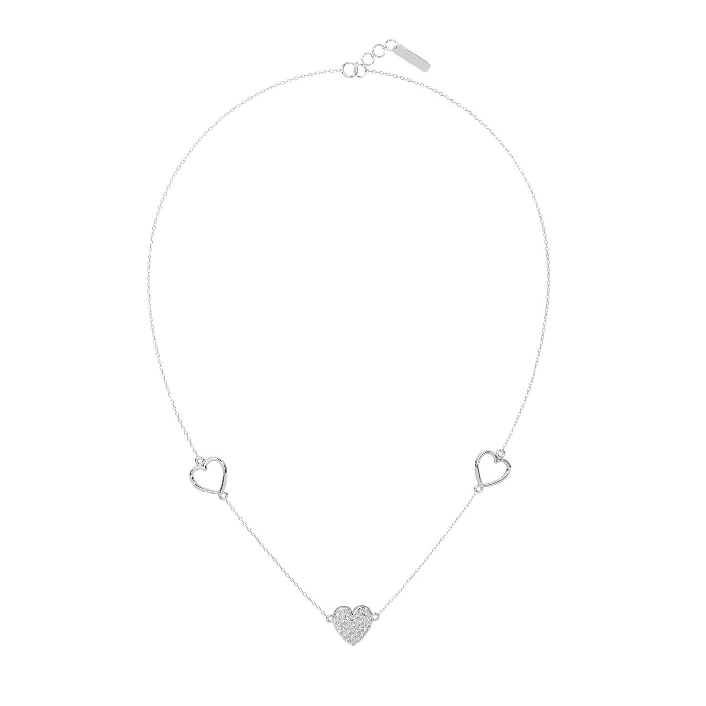 Radiant Reflection Diamond Necklace