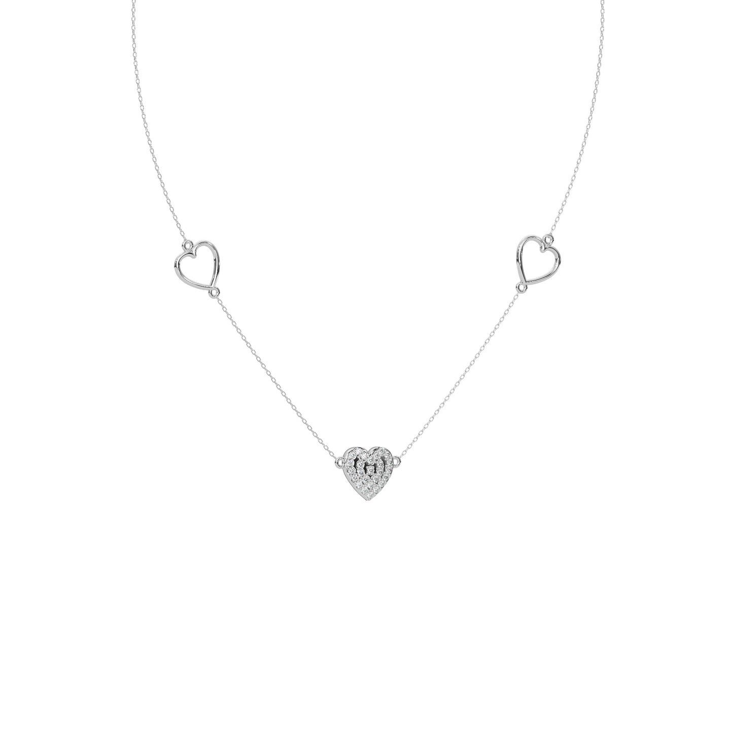 Radiant Reflection Diamond Necklace