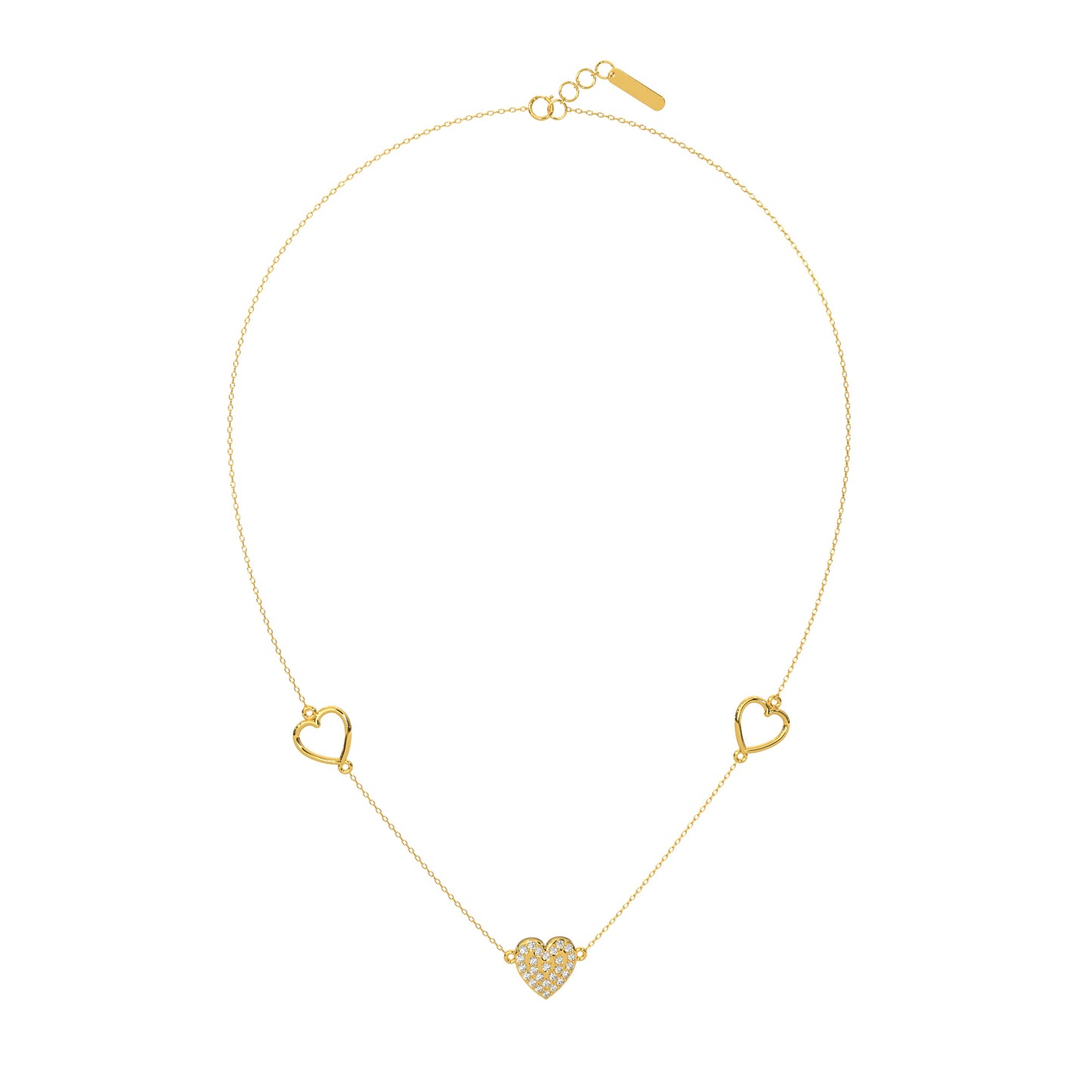 Radiant Reflection Diamond Necklace