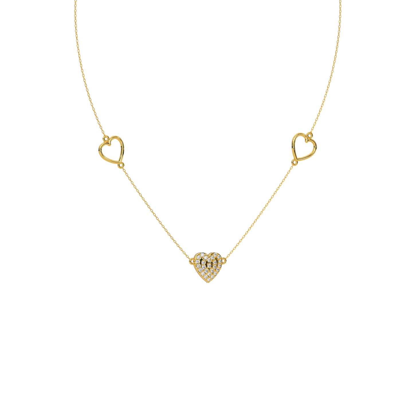 Radiant Reflection Diamond Necklace