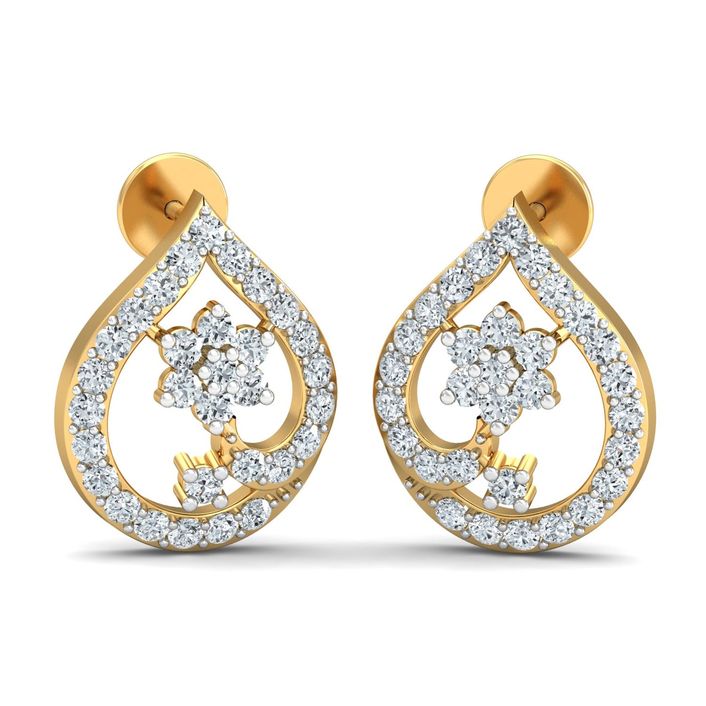 Regal Reflection Diamond Earrings