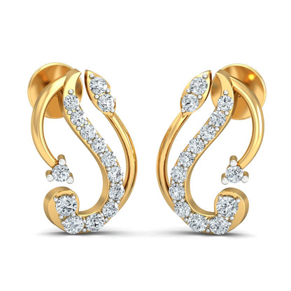 Whispering Waters Diamond Ear Cuffs 18K