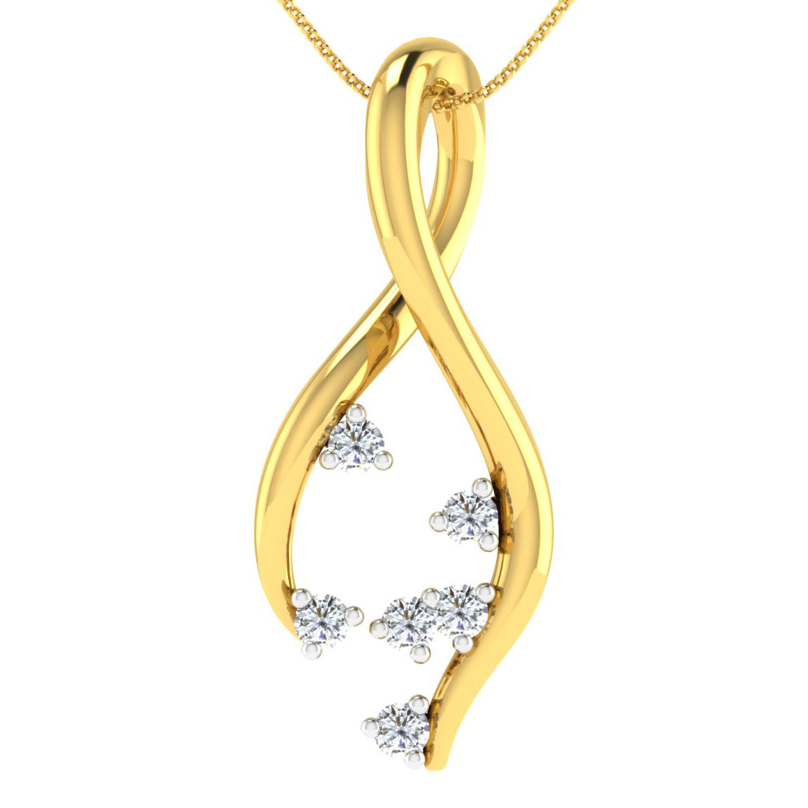 Sparkling Stardust Diamond Pendant