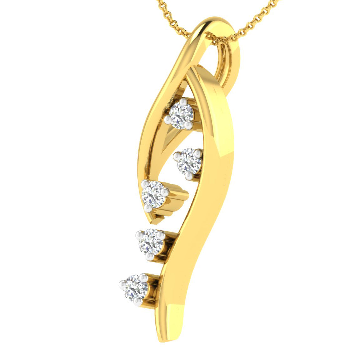 Serene Solitaire Diamond Pendant