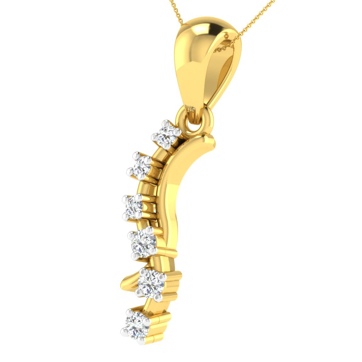 Twilight Tranquility Diamond Pendant 18K