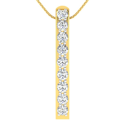 Moonbeam Diamond Pendant 18K