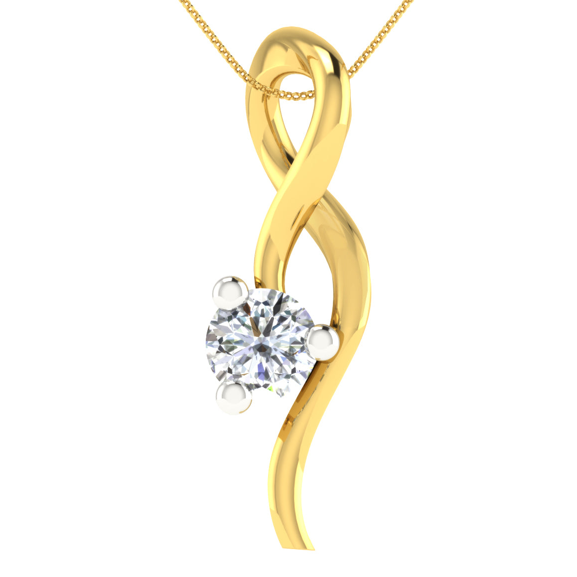 Frost Diamond Pendant 18K