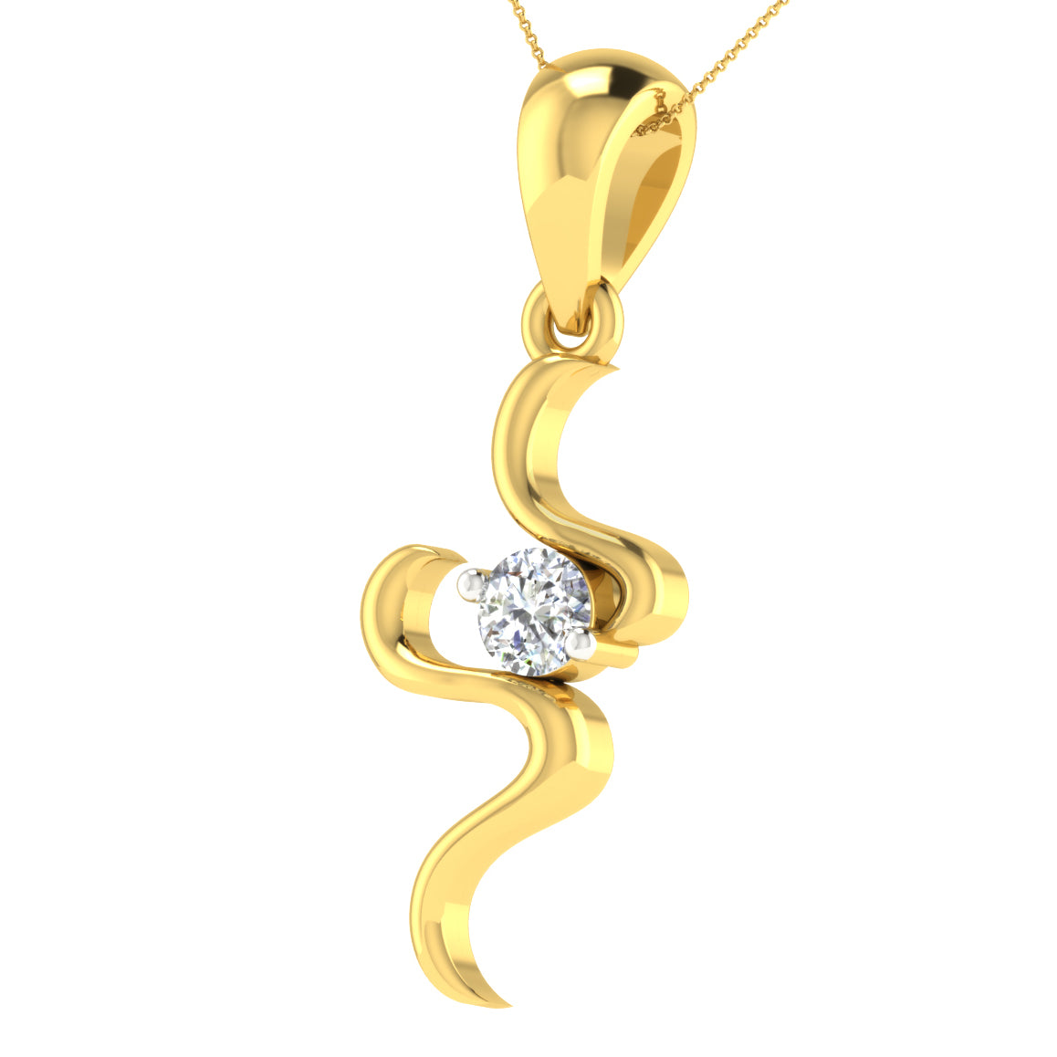 Aurora Aura Diamond Pendant 18K