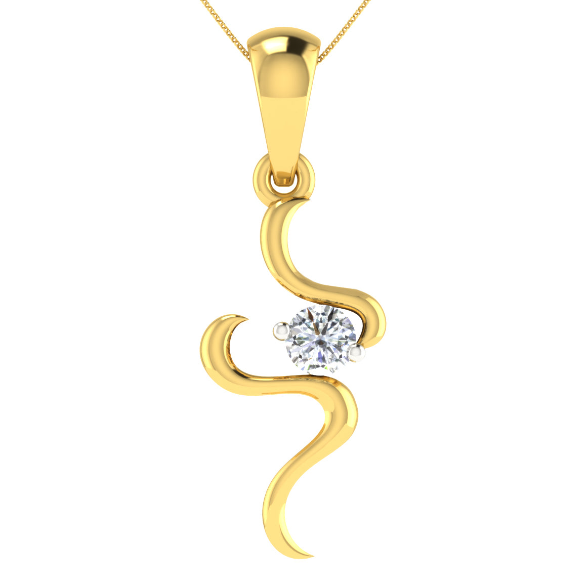 Aurora Aura Diamond Pendant