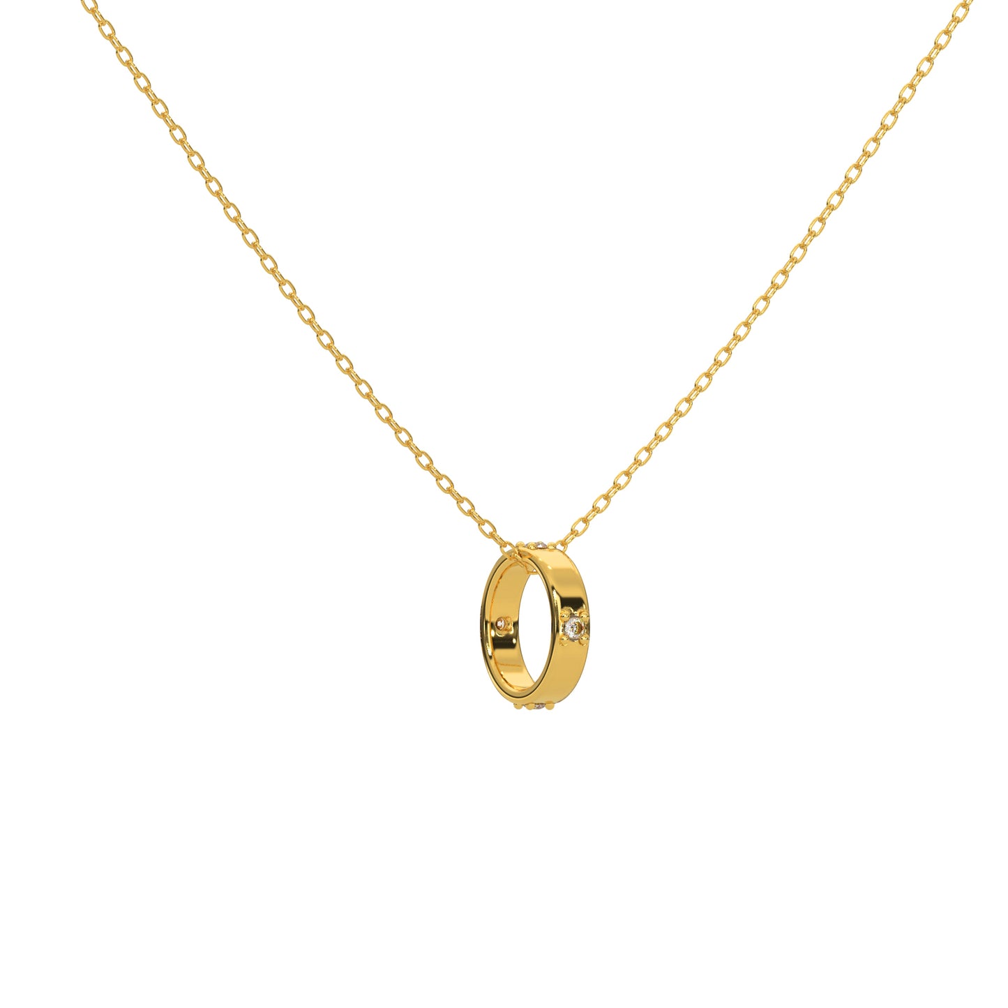 Serene Summit Necklace 18k