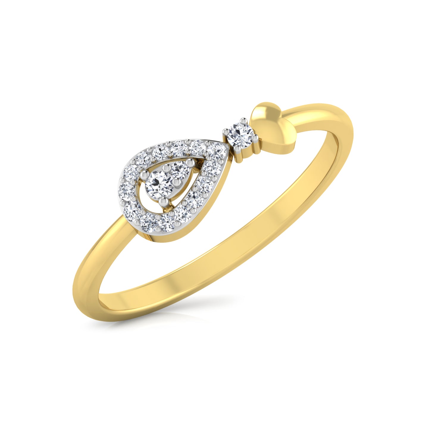 Blushing Blush Bouquet 18Kt Diamond Ring