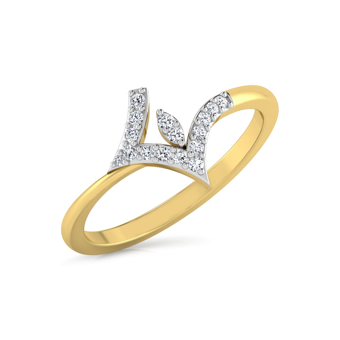 Ethereal Echo Elegance 18Kt Diamond Ring