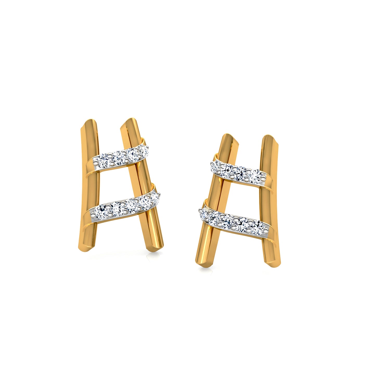 Regal Rosewood Radiance Earrings 18K
