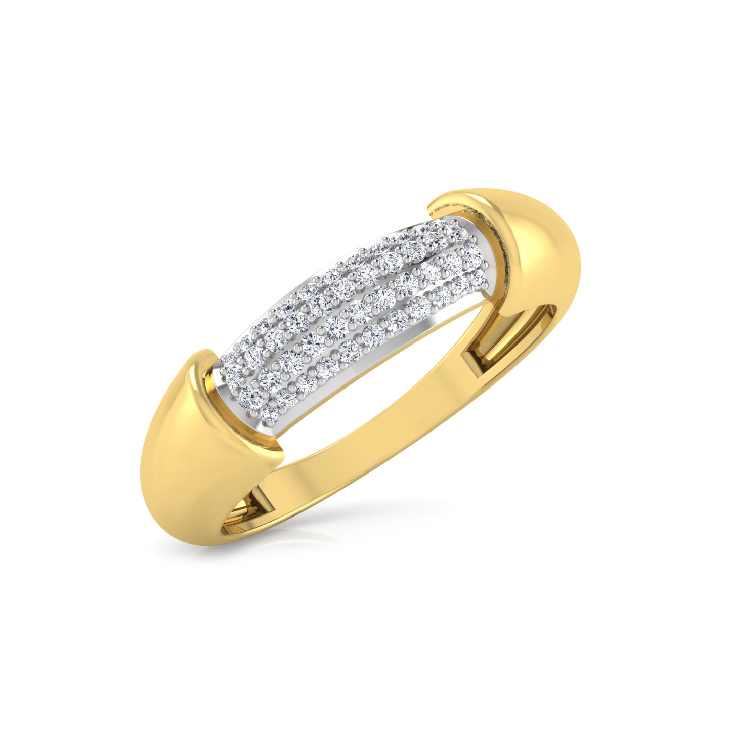 Elysian Echo Eternity 14Kt Diamond Ring