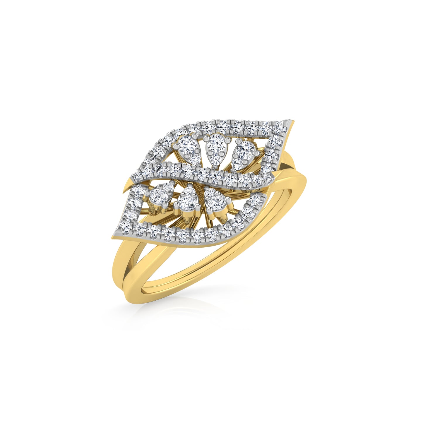 Regal Ruby Radiance 18Kt Diamond Ring