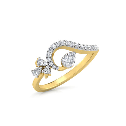 Opalescent Odyssey Opulence 14Kt Diamond Ring
