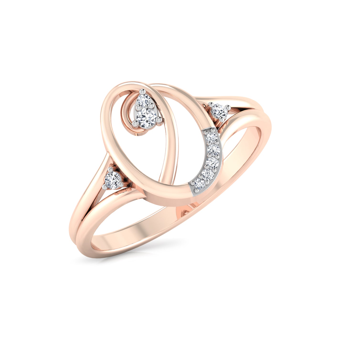 Ember Elegance Extravaganza 14Kt Diamond Ring