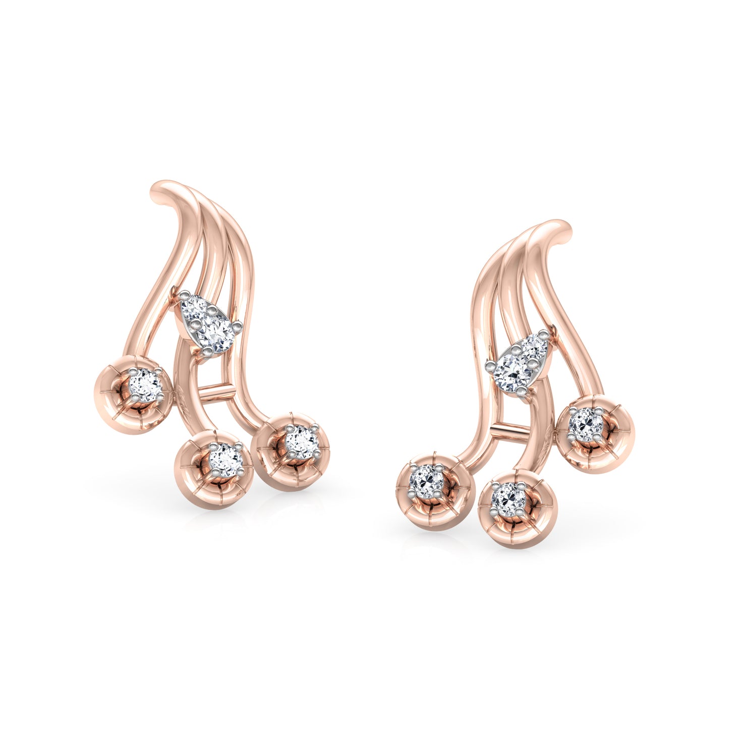 Twinkling Twirl Earrings 18K