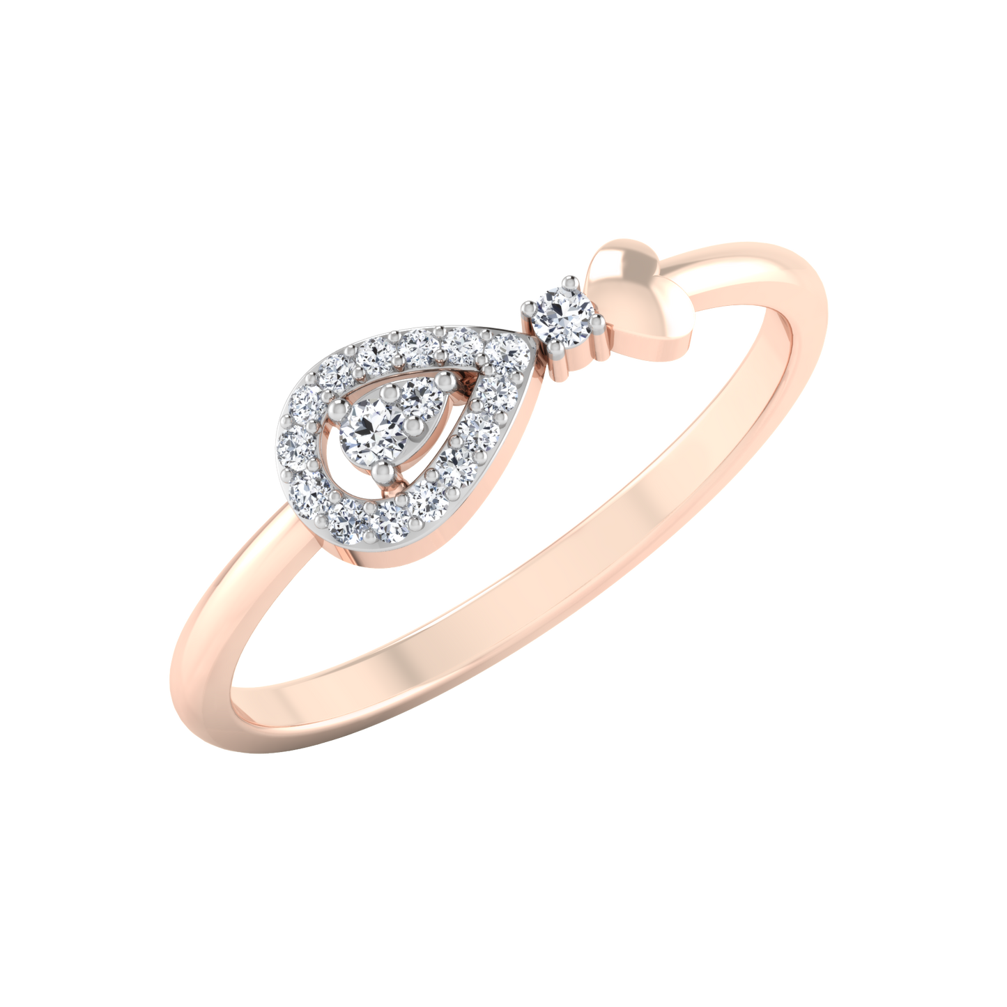 Blushing Blush Bouquet 18Kt Diamond Ring