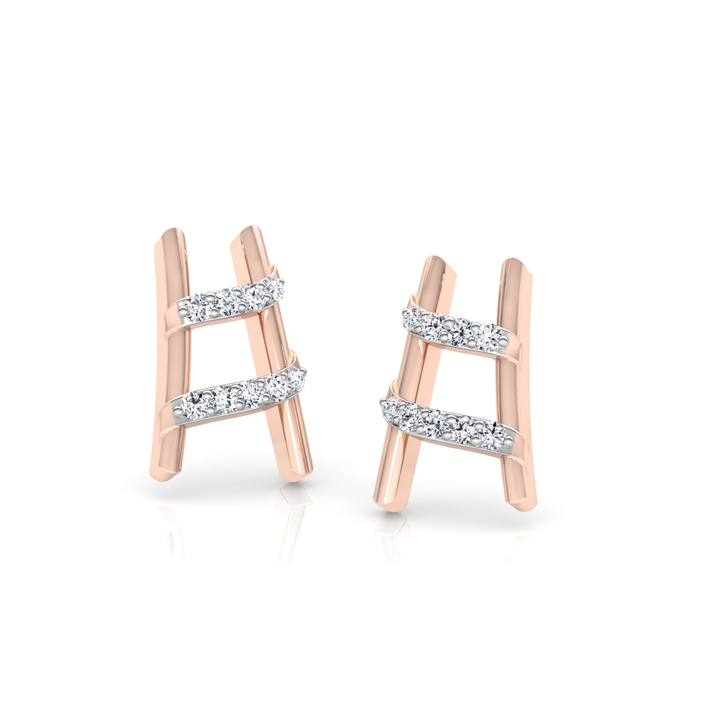 Regal Rosewood Radiance Earrings 18K