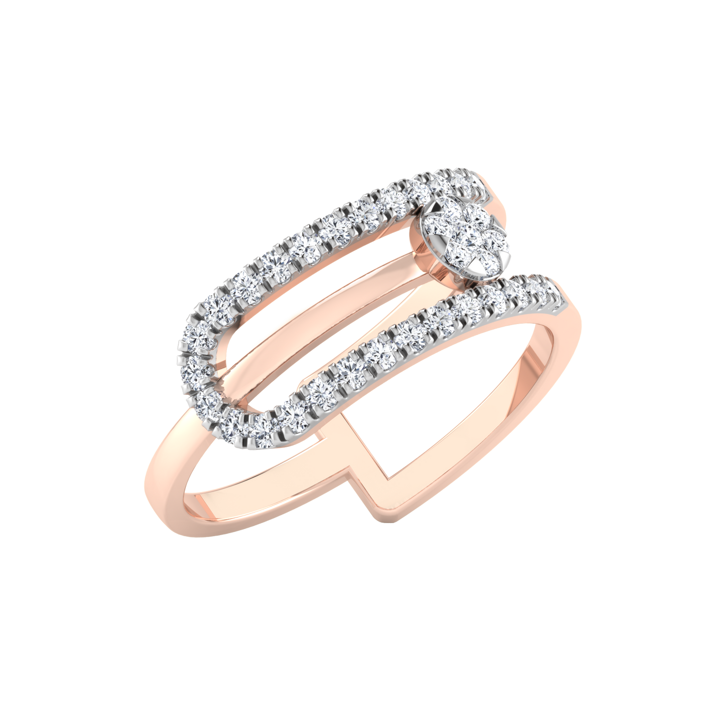 Rosewood Radiance 14Kt Diamond Ring