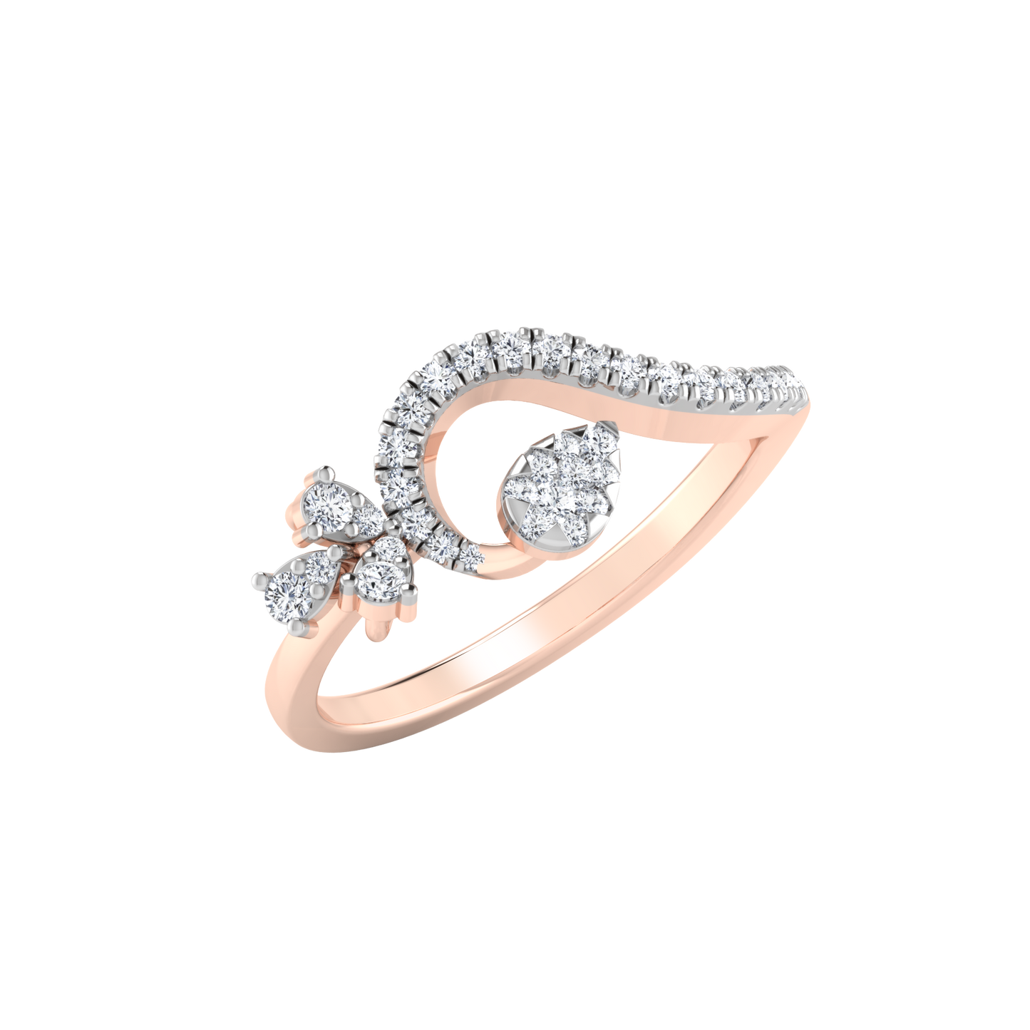 Opalescent Odyssey Opulence 14Kt Diamond Ring