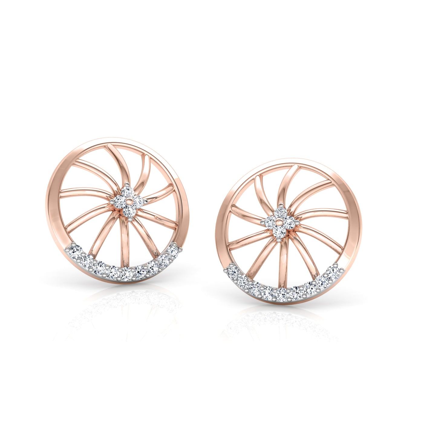 Regal Reflection Earrings 18K