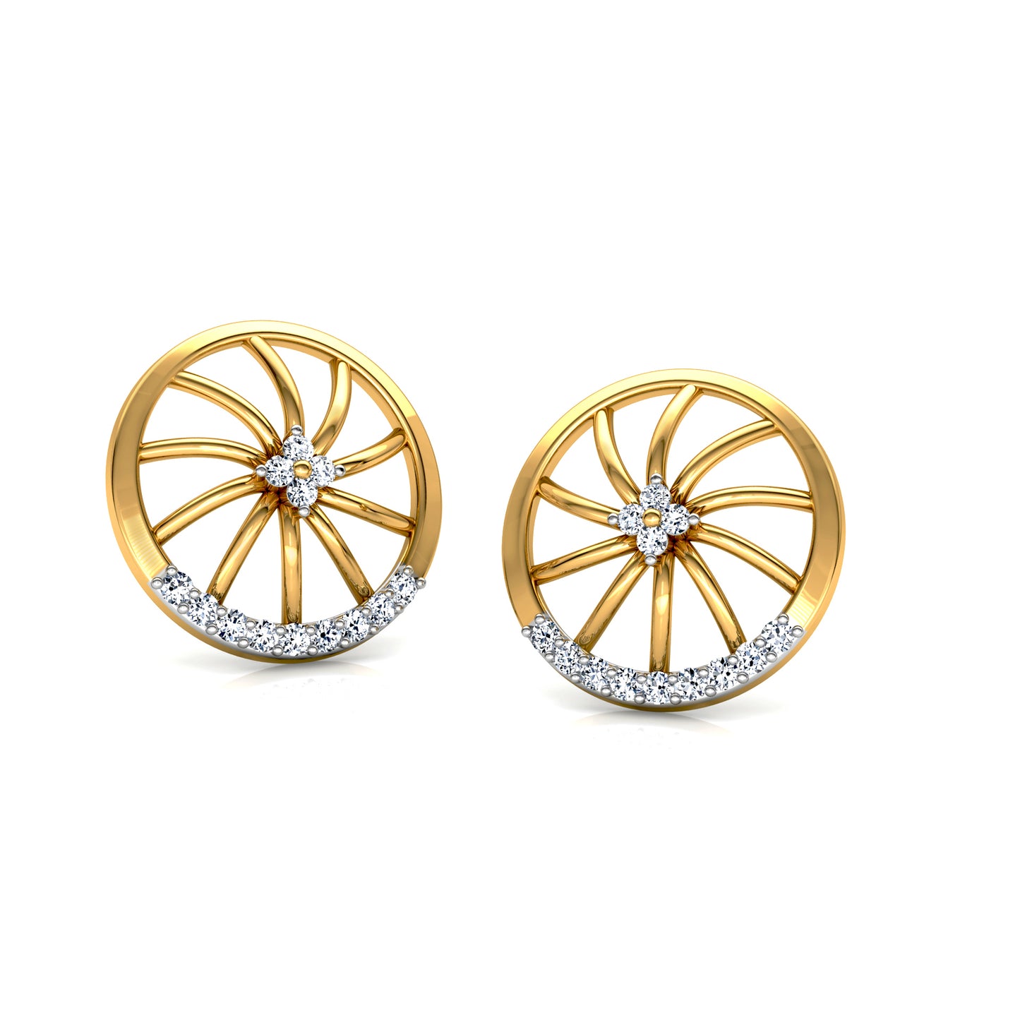 Regal Reflection Earrings 18K