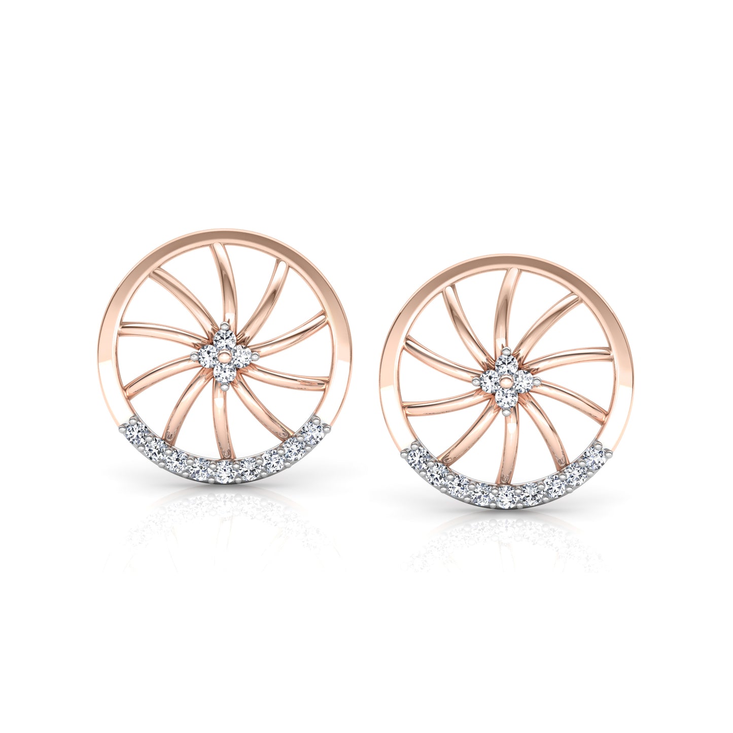 Regal Reflection Earrings 18K