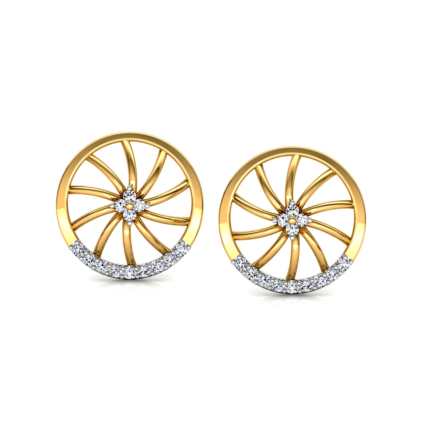 Regal Reflection Earrings 18K
