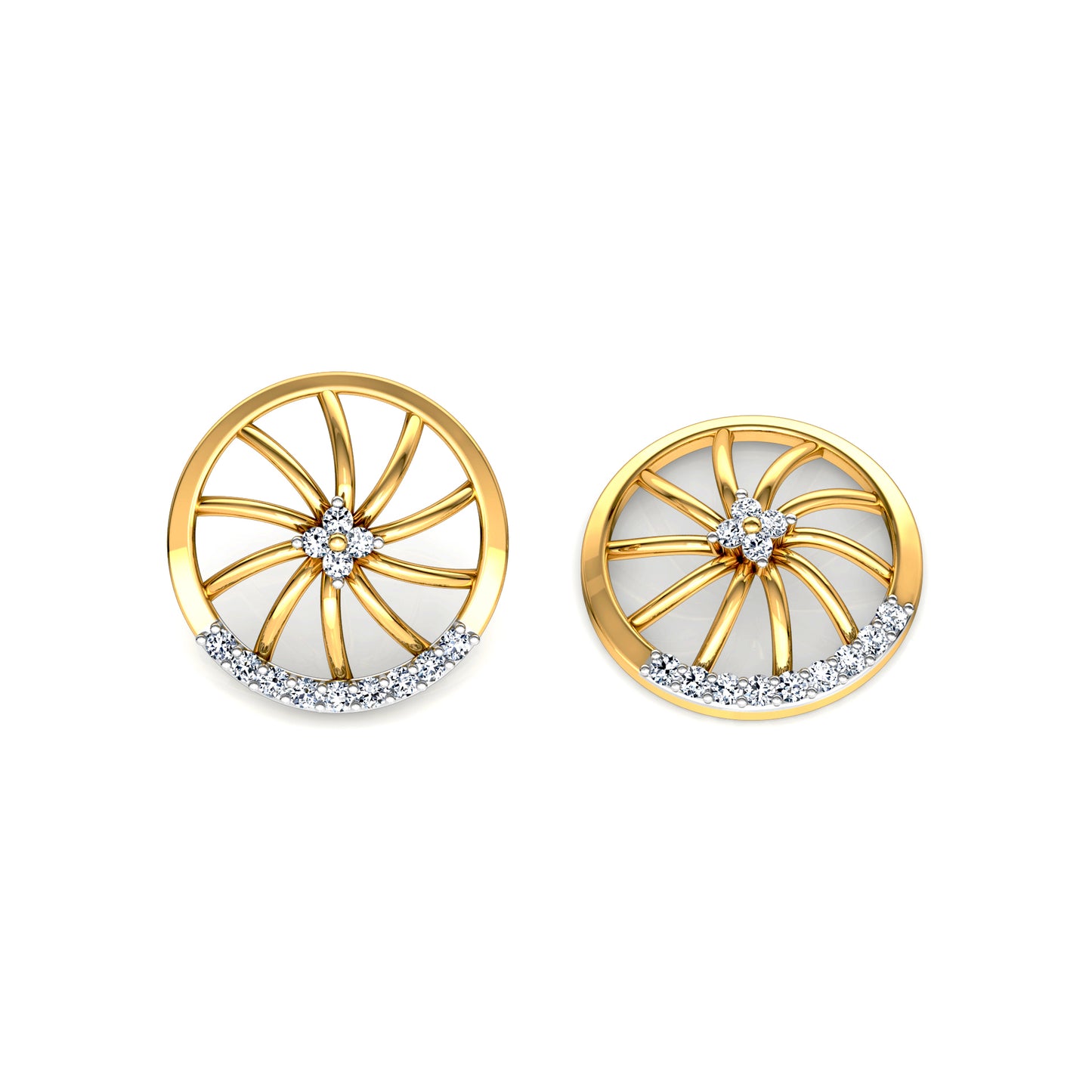 Regal Reflection Earrings 18K