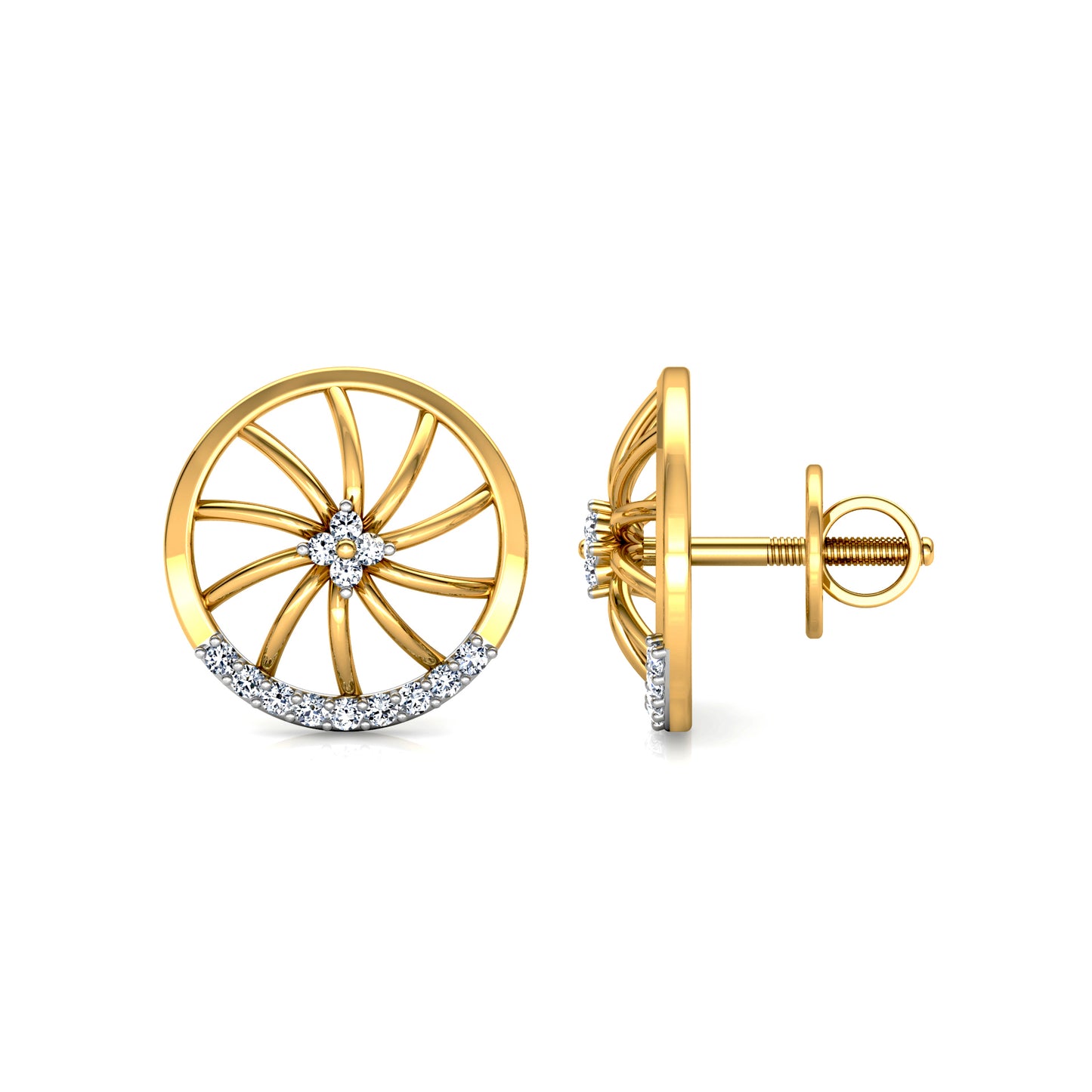 Regal Reflection Earrings 18K