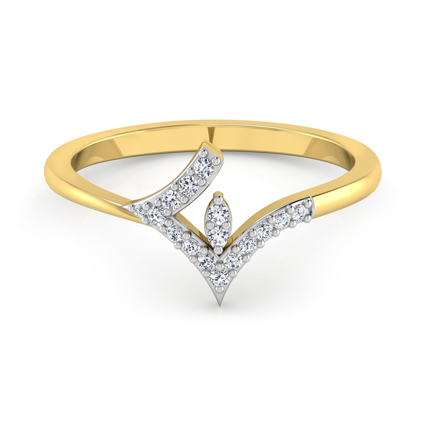 Ethereal Echo Elegance 18Kt Diamond Ring