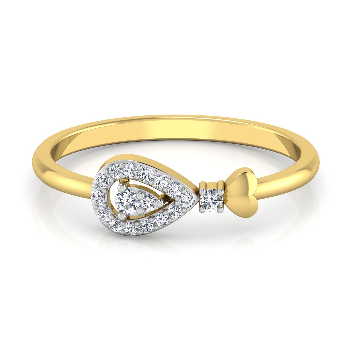 Blushing Blush Bouquet 18Kt Diamond Ring