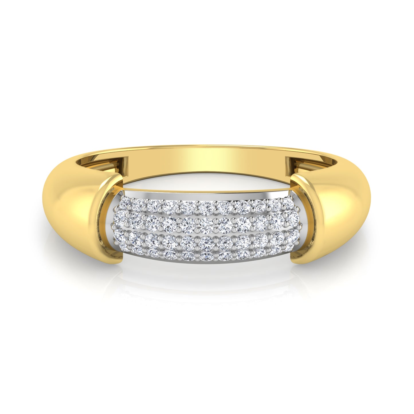 Elysian Echo Eternity 14Kt Diamond Ring
