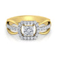 Celestial Citrine Cascade 14Kt Diamond Ring