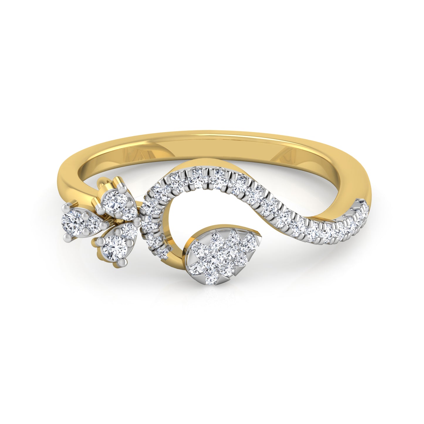 Opalescent Odyssey Opulence 14Kt Diamond Ring