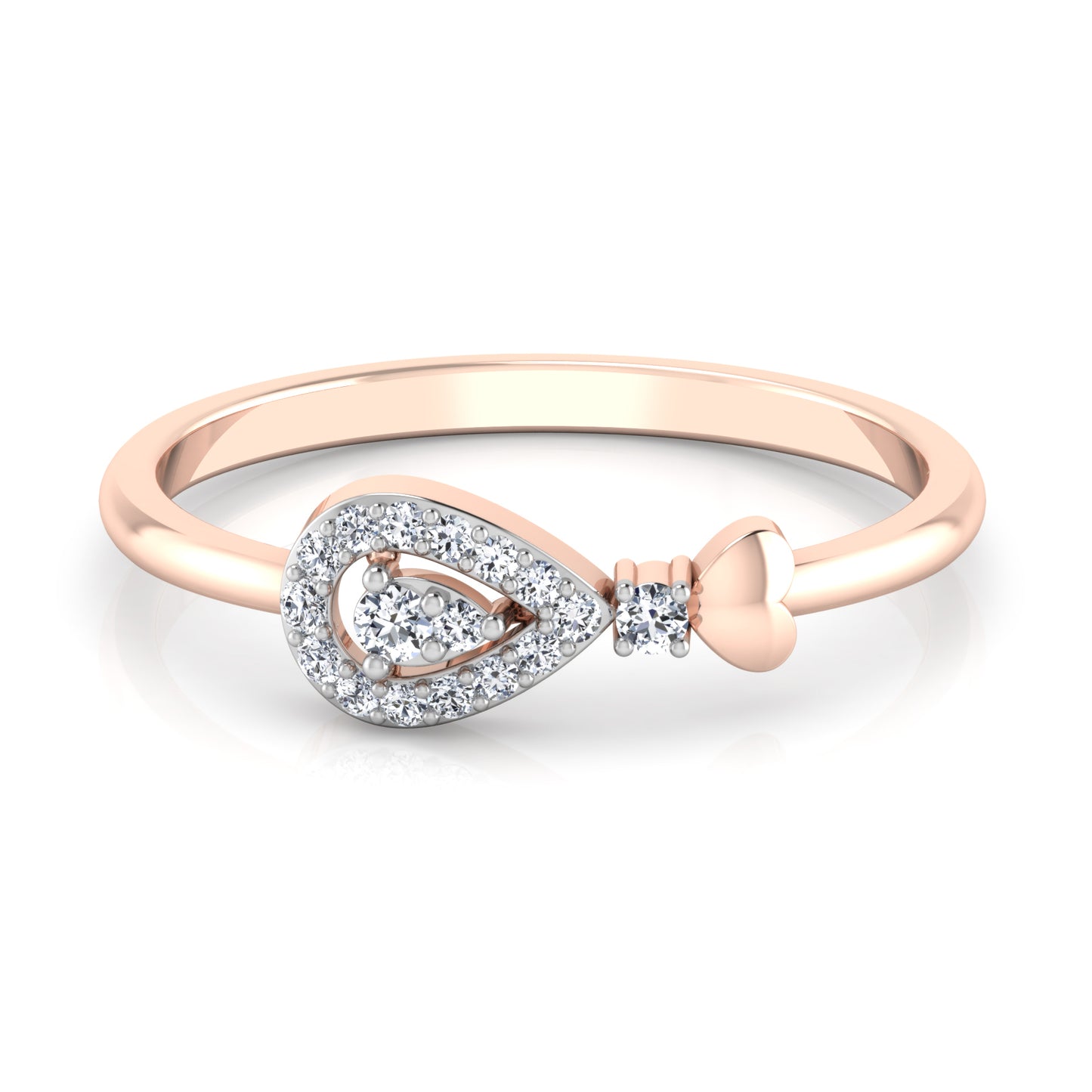 Blushing Blush Bouquet 18Kt Diamond Ring